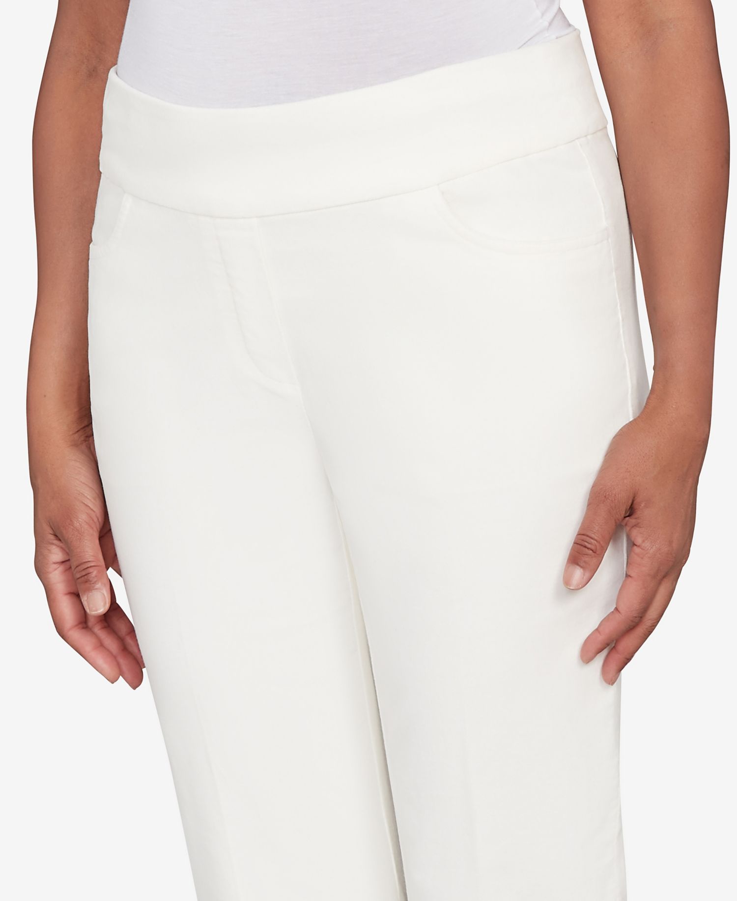 Vienna Allure Fit Flat Front Corduroy Average Length Pant