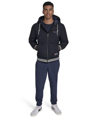 Men's Wool Blend Quilted Jacket