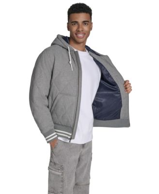 Men's Wool Blend Quilted Jacket