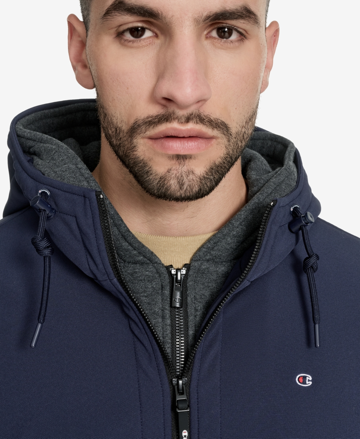 Champion Men's Sport Shell Hooded Zipper Jacket In Blue