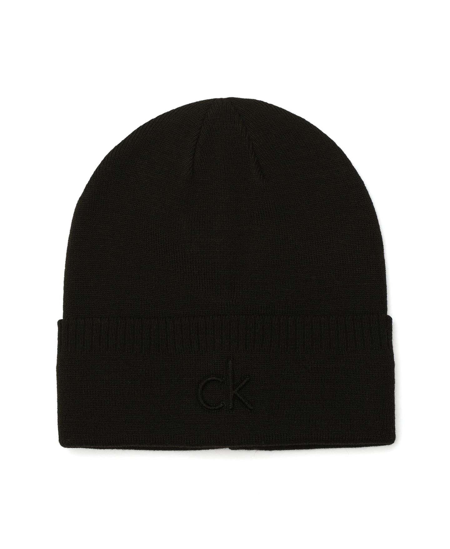 Мужской головной убор Calvin Klein Embossed Logo Cuff Hat, цвет: Чёрный — фото 1