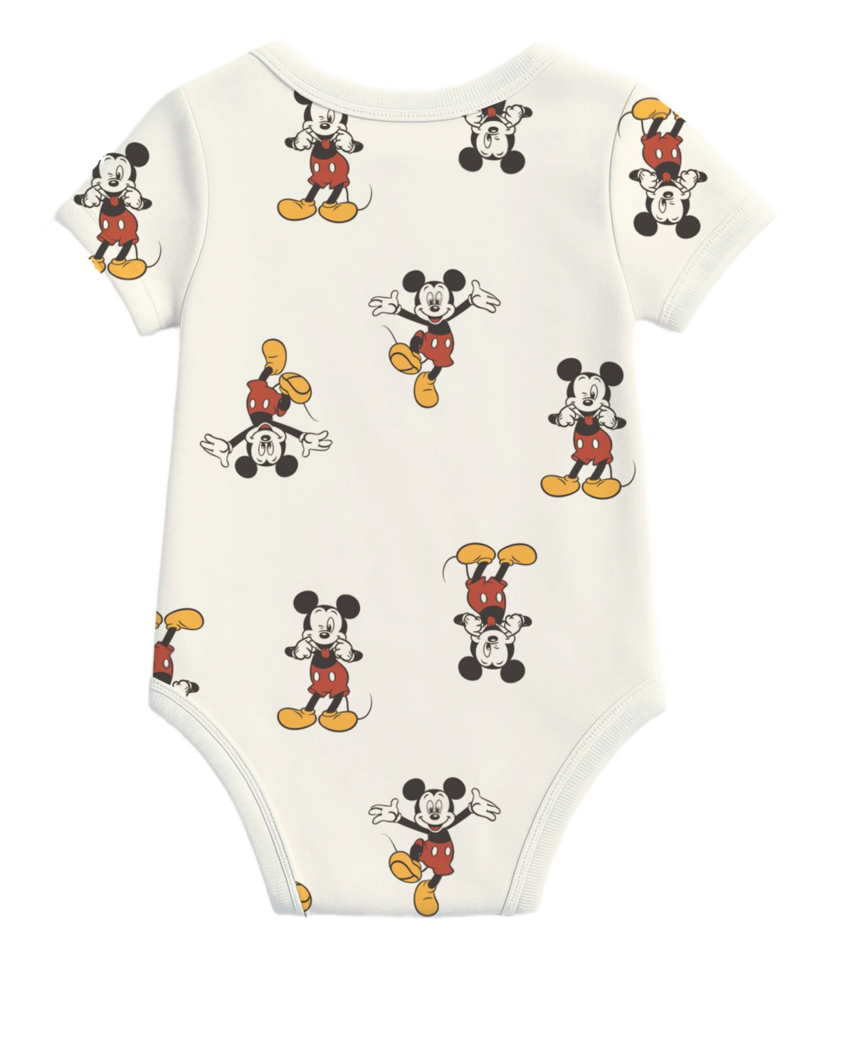 Disney Baby Boys 3-Pack Mickey Mouse Short Sleeves Bodysuit Set