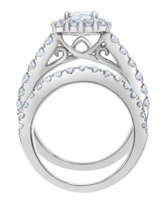Diamond Bridal Set Ring (2 ct. t.w.) in 14K White Gold