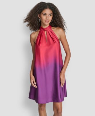 Women's Sleeveless Keyhole Shift Dress