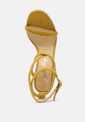 Womens Sherri Ankle Braided Strap High Heel