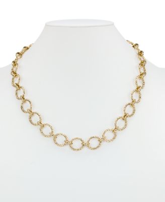 Beaded Green and Antique Gold-Tone Modern Modular Necklace