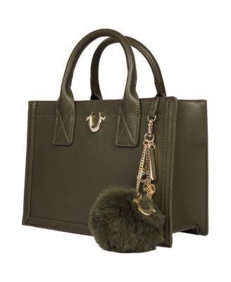 Pom Dangle Modern Tote