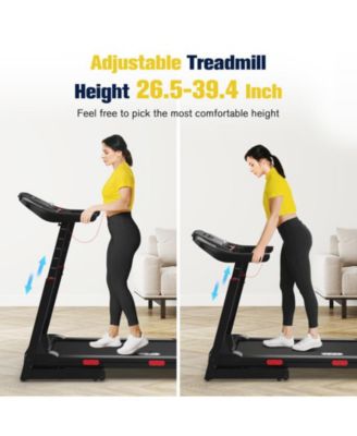 Foldable Treadmill, 15% Auto Incline, 350 lb Capacity, Bluetooth, Voice Control, Heart Rate Monitor, for Home & Officel