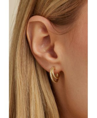 Hannah Crystal Mini Hoops
