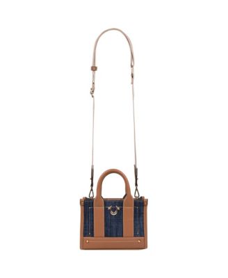 Denim Logo Strap Mini Tote