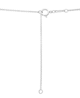 Diamond Pendant Necklace (1/10 ct. t. w.) in Sterling Silver and Gold Over Silver