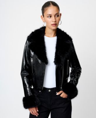 Women's Camryn Crinkled Moto Jacket