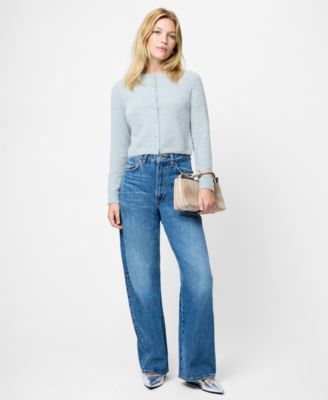 Women's Tinsel Knit Slim Cardigan Sweater