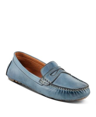 Audette Leather Moccasins with Removable Insole and Penny Keeper
