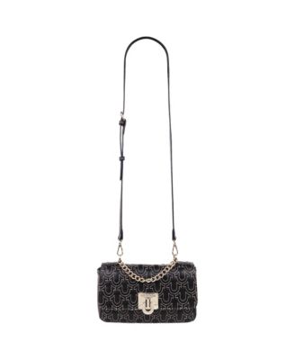 Horseshoe Quilted Flap Shoulder Bag