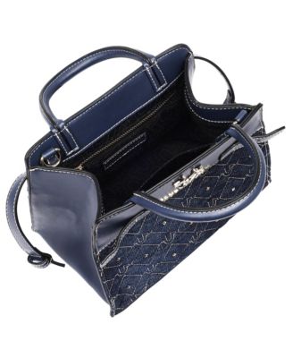 Studded Denim Tote