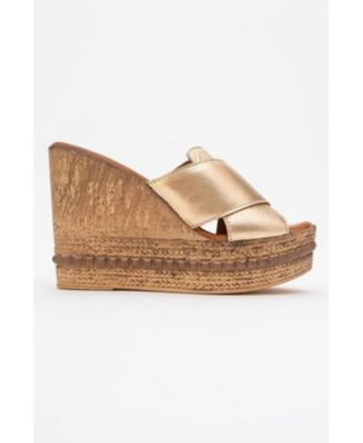 Lois Wedge Leather Sandal (Women)