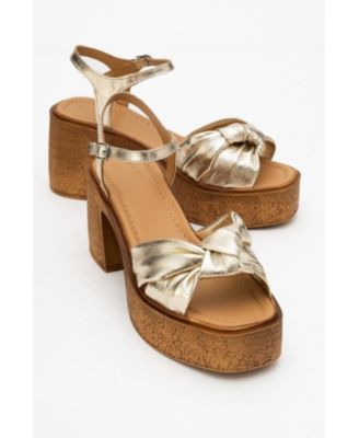 Tily Platform Wedge Leather Sandal (Women)