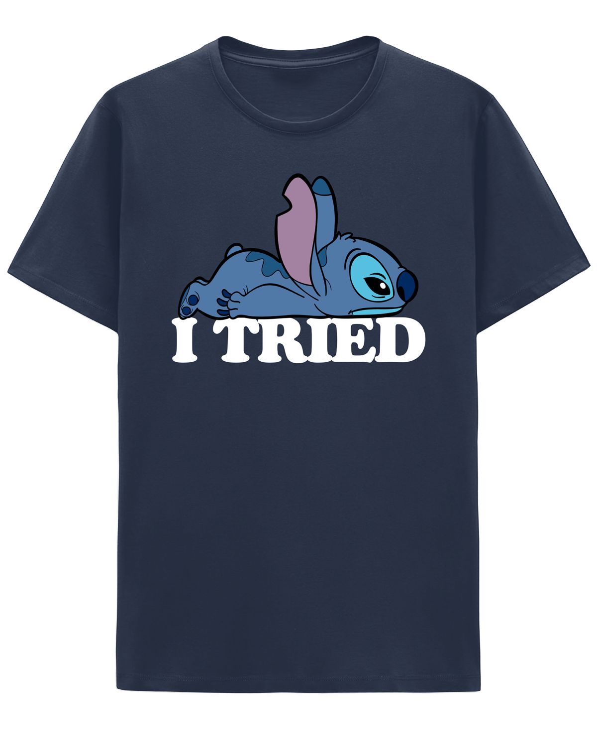 Мужская футболка Stitch I Tried с круглым вырезом горловины