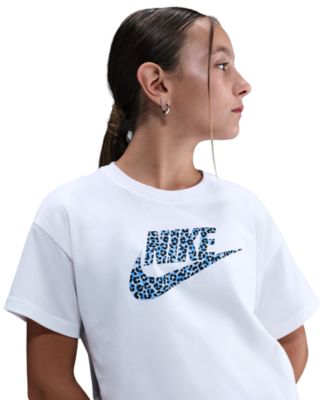 Girls' 8-18 Boxy Animal-Print T-Shirt