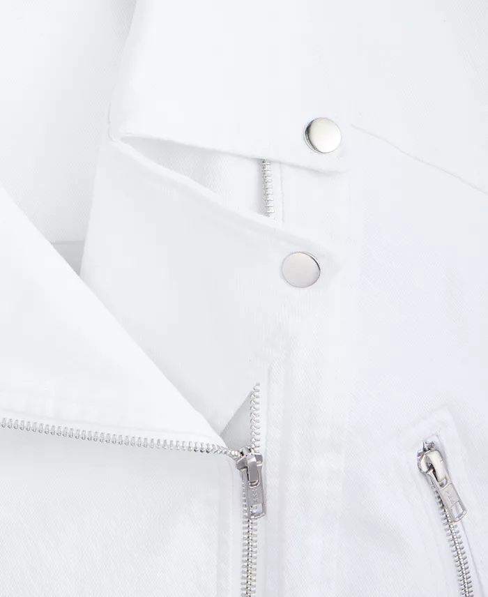 Women's Belted Moto Jacket - thumbnail 6