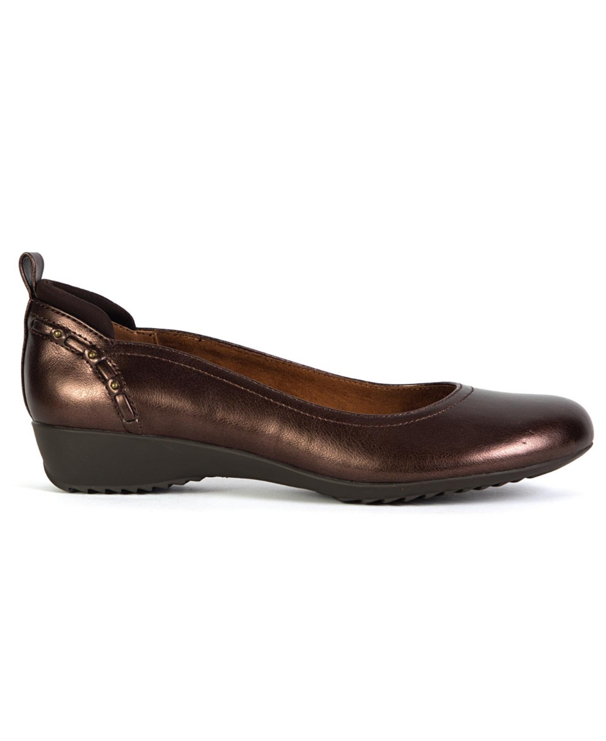 Jbu Women's Vivian Round Toe Flats In Brown