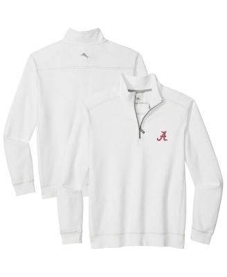 Tommy Bahama - Men's White Alabama Crimson Tide Montego Bay Half-Zip Jacket
