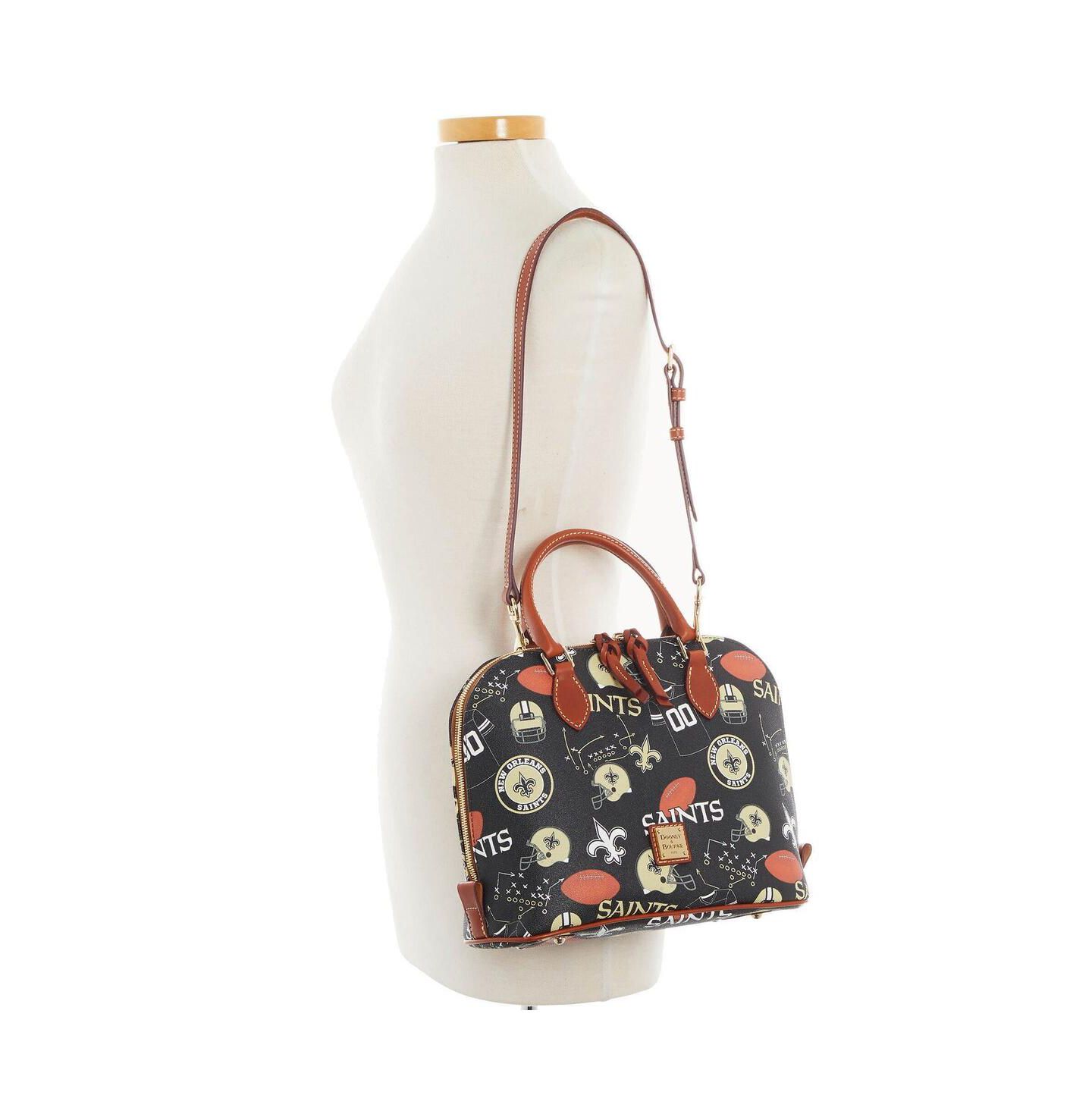 Женская сумка Dooney & Bourke New Orleans Saints Game Day Zip Satchel — фото 3