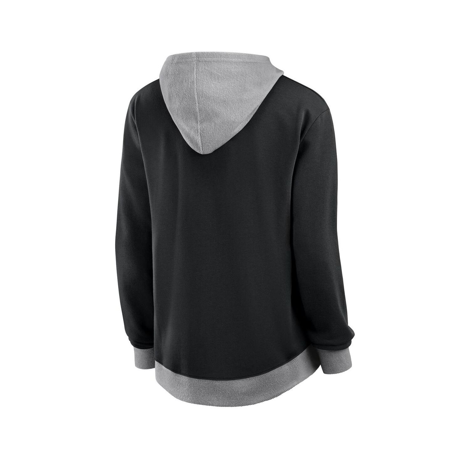 Women's Black New Orleans Saints Hit It French Terry Full-Zip Hoodie