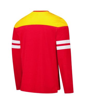 Men's Red/Gold Kansas City Chiefs Adaptive Hail Mary Long Sleeve T-Shirt