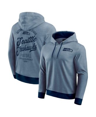 Fanatics - Men's College Navy Seattle Seahawks Tonal Knit Pullover Hoodie