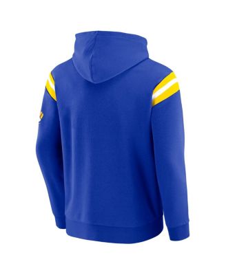 Darius Rucker Collection by Men's Royal Los Angeles Rams Football Washed Pullover Hoodie