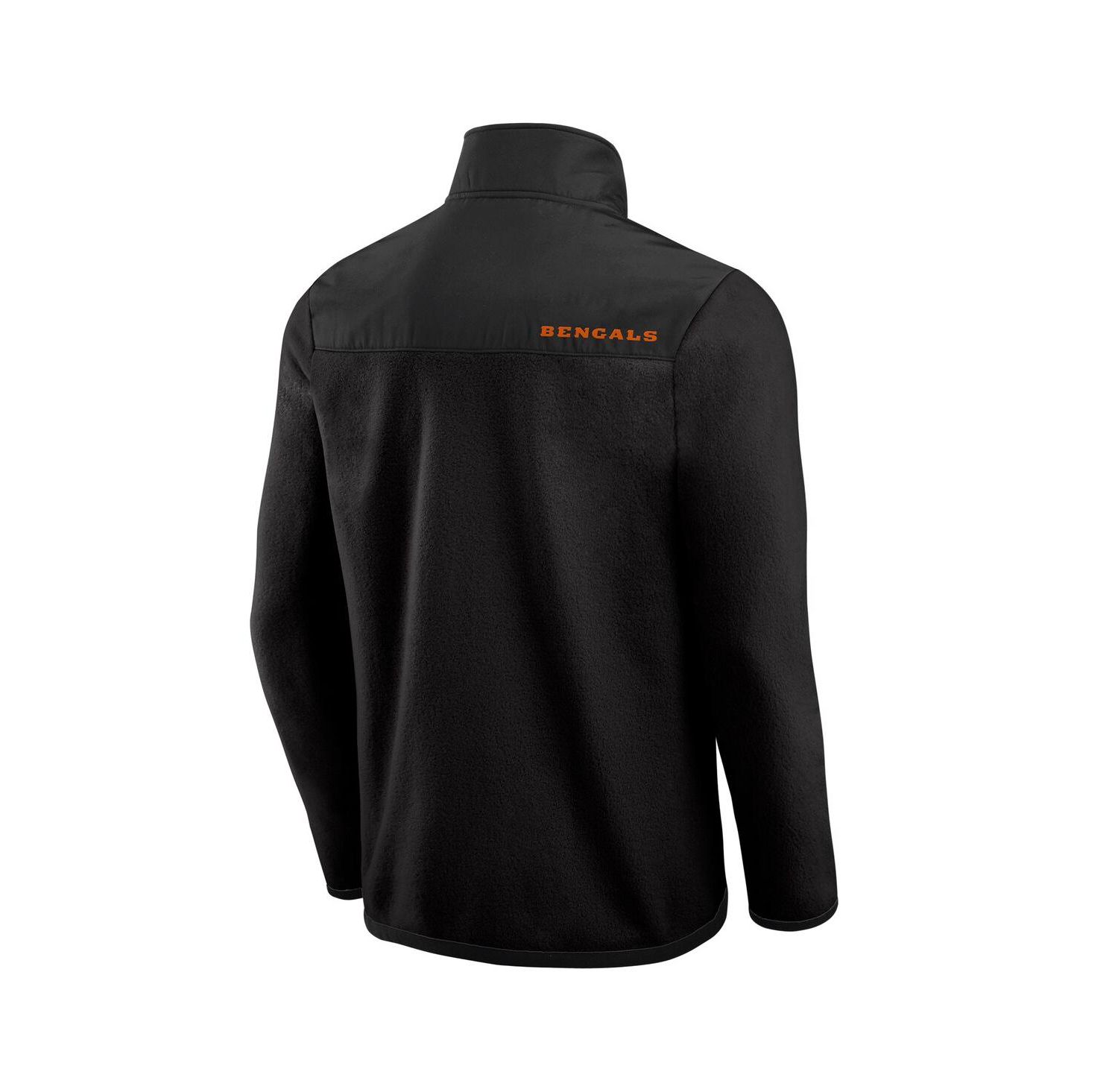 Darius Rucker Collection by Men's Black Cincinnati Bengals Color Block Polar Fleece Full-Zip Jacket