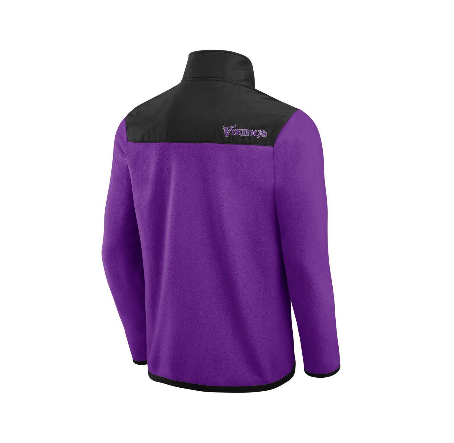 Darius Rucker Collection by Men's Purple Minnesota Vikings Color Block Polar Fleece Full-Zip Jacket