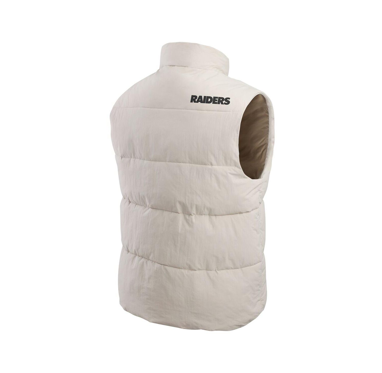 Darius Rucker Collection by Men's Cream Las Vegas Raiders Puffer Full-Snap Vest