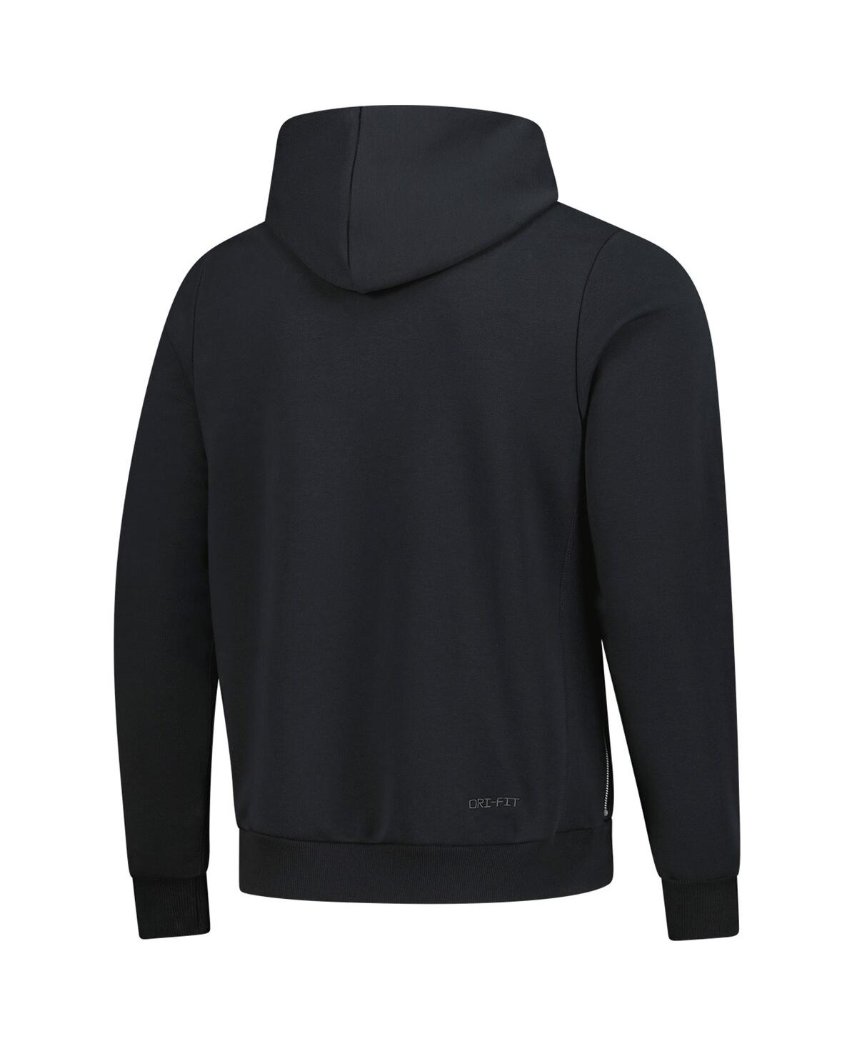 Nike Men's Black Chicago Bulls Authentic Travel Standard Issue Dri-Fit Hoodie
