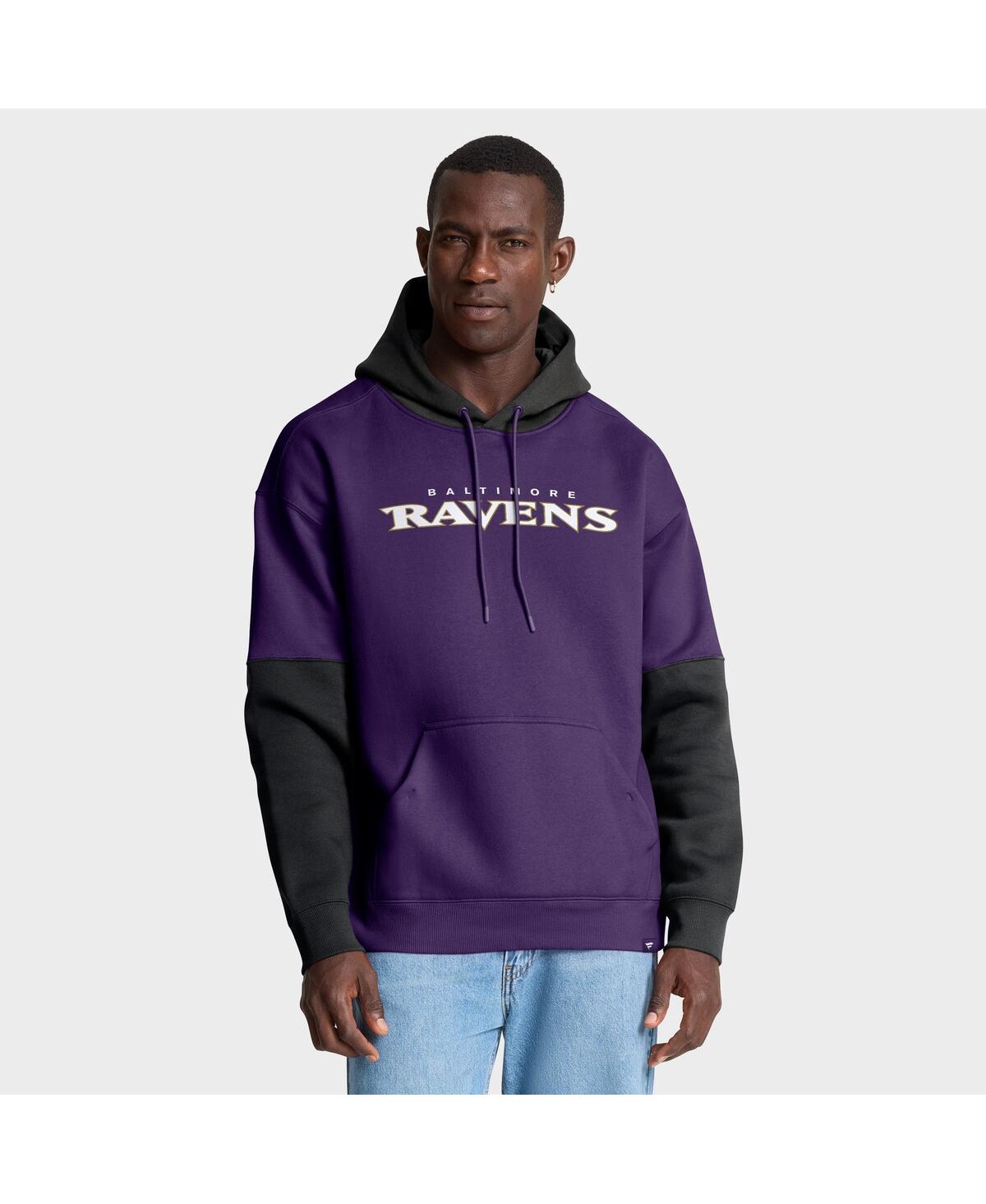 Fanatics Men's Purple Baltimore Ravens Helmet Pullover Hoodie