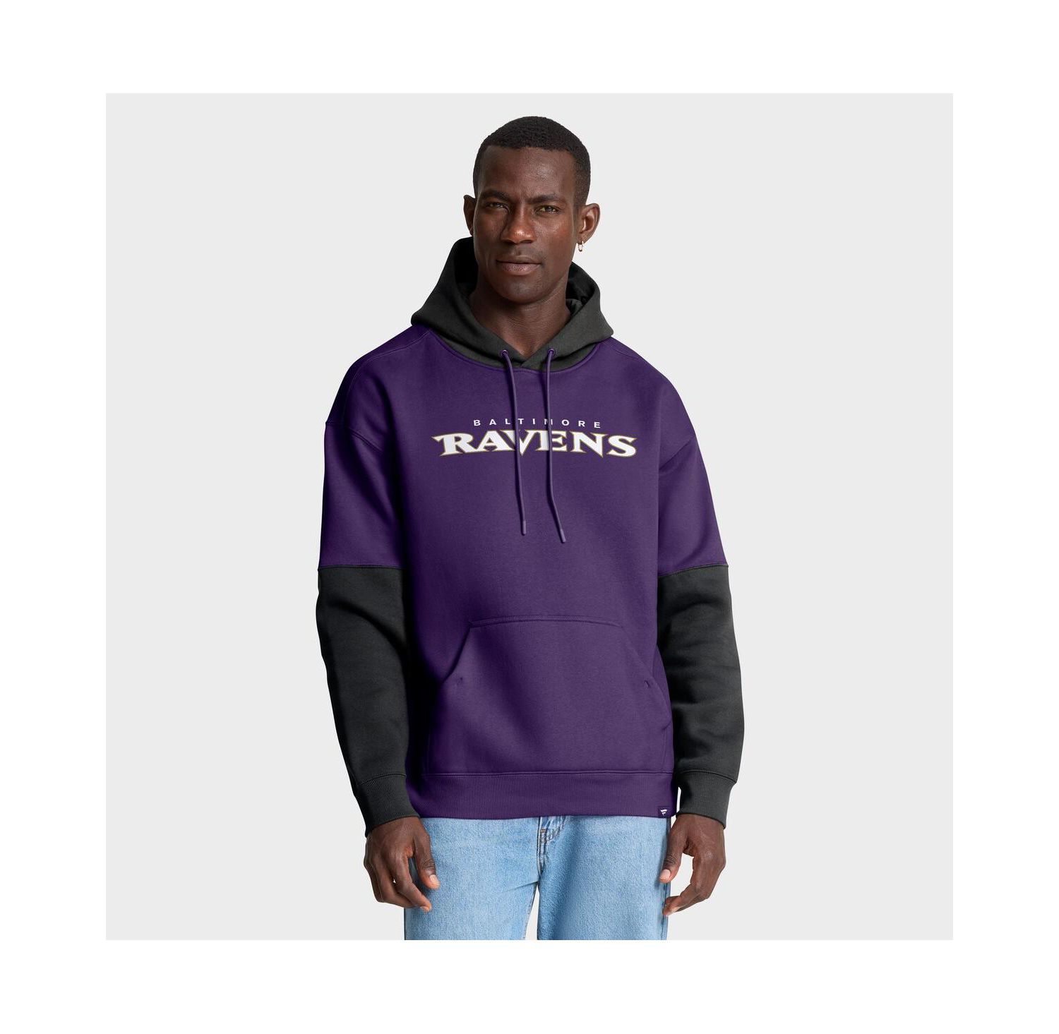 Men's Purple Baltimore Ravens Helmet Pullover Hoodie