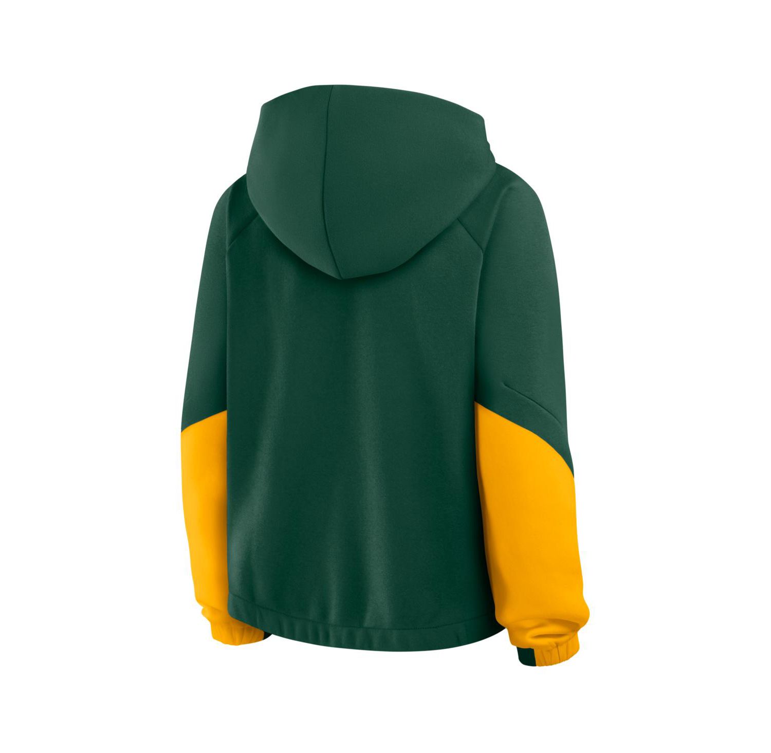 Women's Green Green Bay Packers Oversized Redzone Bubble Screen Pullover Hoodie