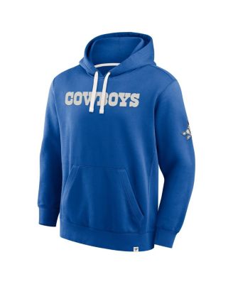 Men's Royal Dallas Cowboys New Horizons Heritage Pullover Hoodie