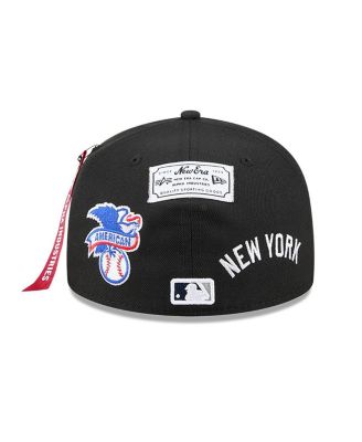 x Alpha Industries Men's Black New York Yankees 59FIFTY Fitted Hat