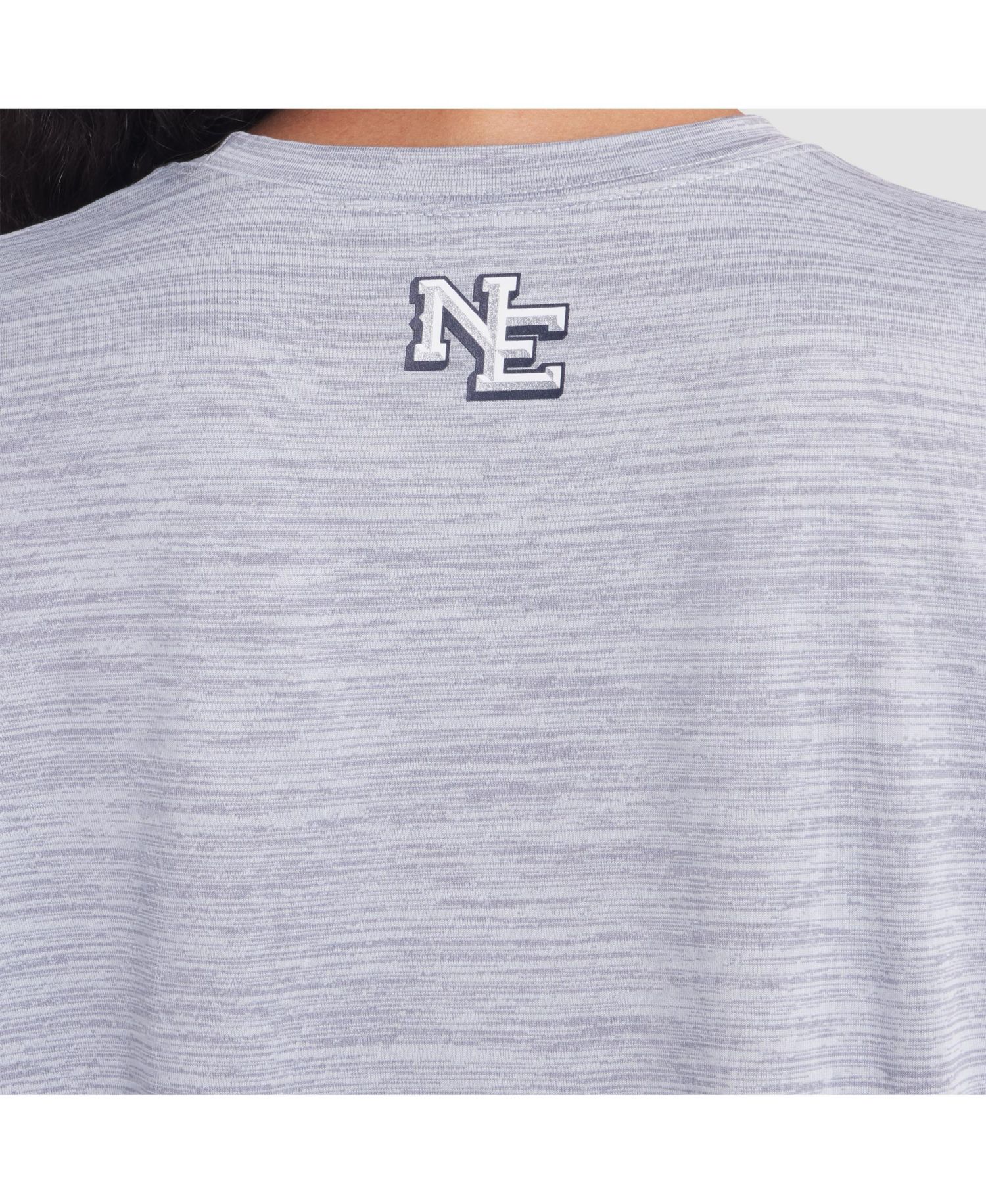 Women's Silver New England Patriots 2025 Rivalries Collection Sideline Velocity Dri-FIT T-Shirt