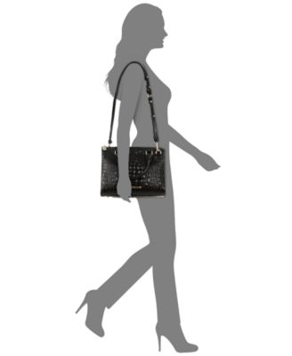 Anywhere Convertible Small Melbourne Embossed Leather Satchel