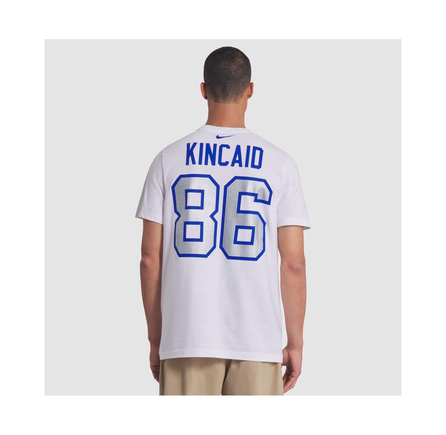 Men's Dalton Kincaid White Buffalo Bills 2025 Rivalries Collection Player Name & Number T-Shirt