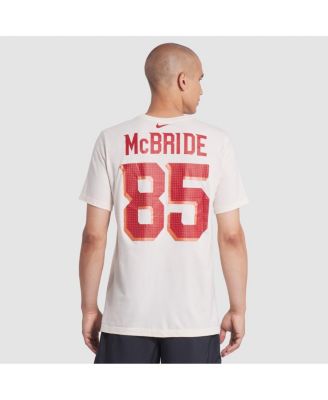 Men's Trey McBride Natural Arizona Cardinals 2025 Rivalries Collection Player Name Number T-Shirt