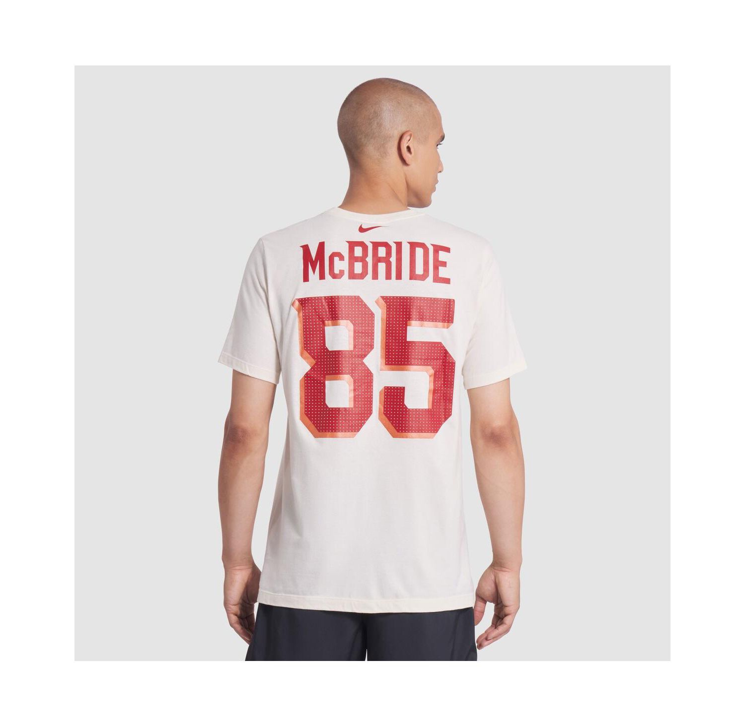 Men's Trey McBride Natural Arizona Cardinals 2025 Rivalries Collection Player Name & Number T-Shirt