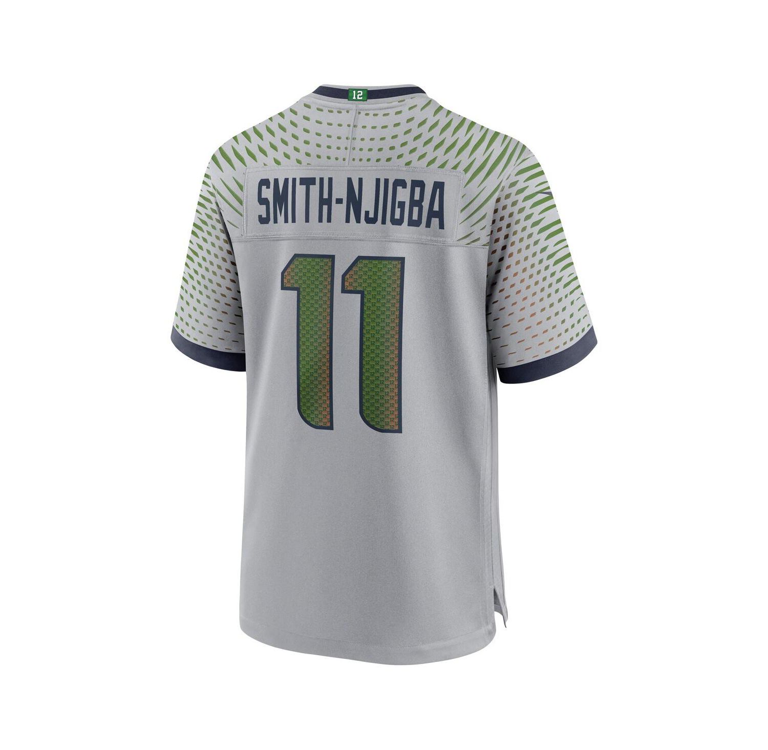 Men's Jaxon Smith-Njigba Wolf Gray Seattle Seahawks 2025 Rivalries Collection Game Jersey