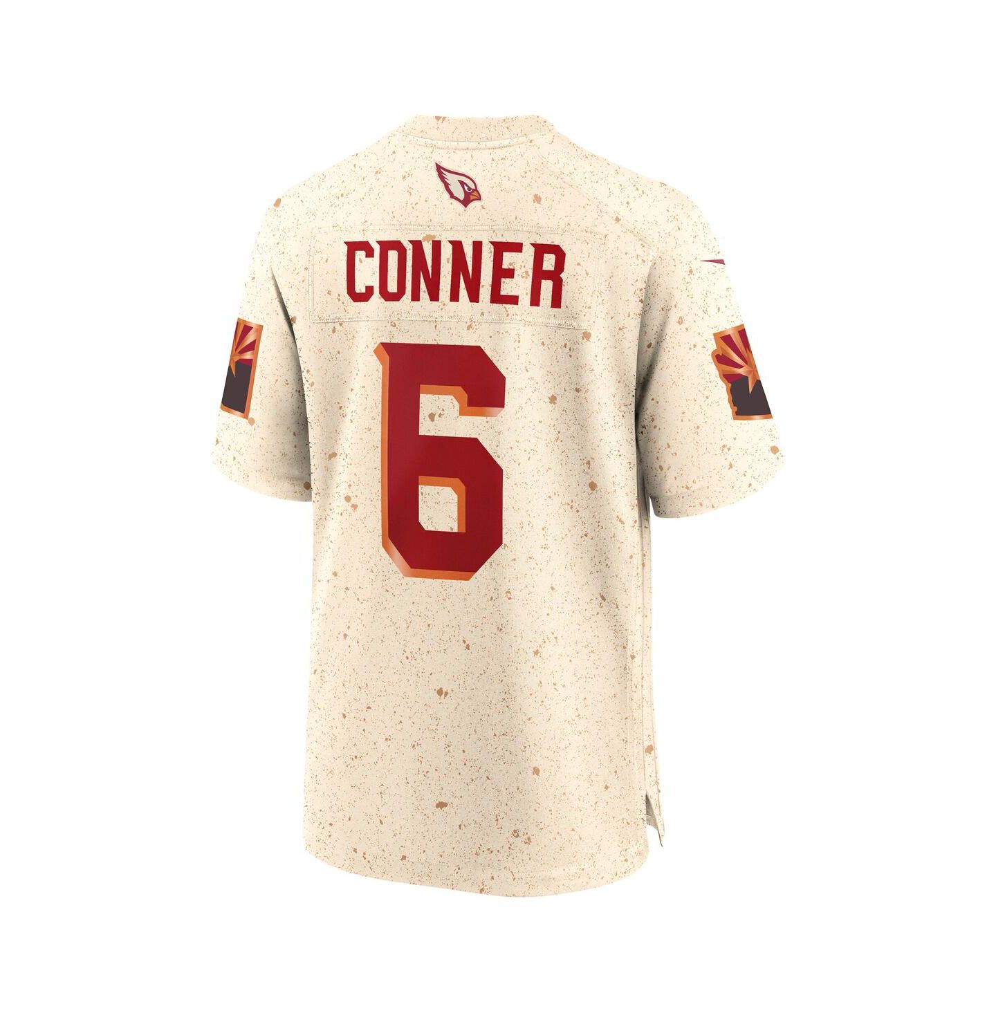 Мужской топ Nike James Conner Natural Arizona Cardinals 2025 Rivalries Collection Game Jersey — фото 3