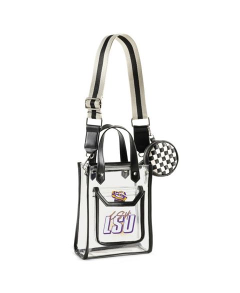 Женская сумка WEAR by Erin Andrews LSU Tigers Clear Stadium Crossbody Purse with Coin Pouch