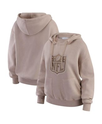 WEAR by Erin Andrews - Women's Tan NFL Washed Pullover Crewdie